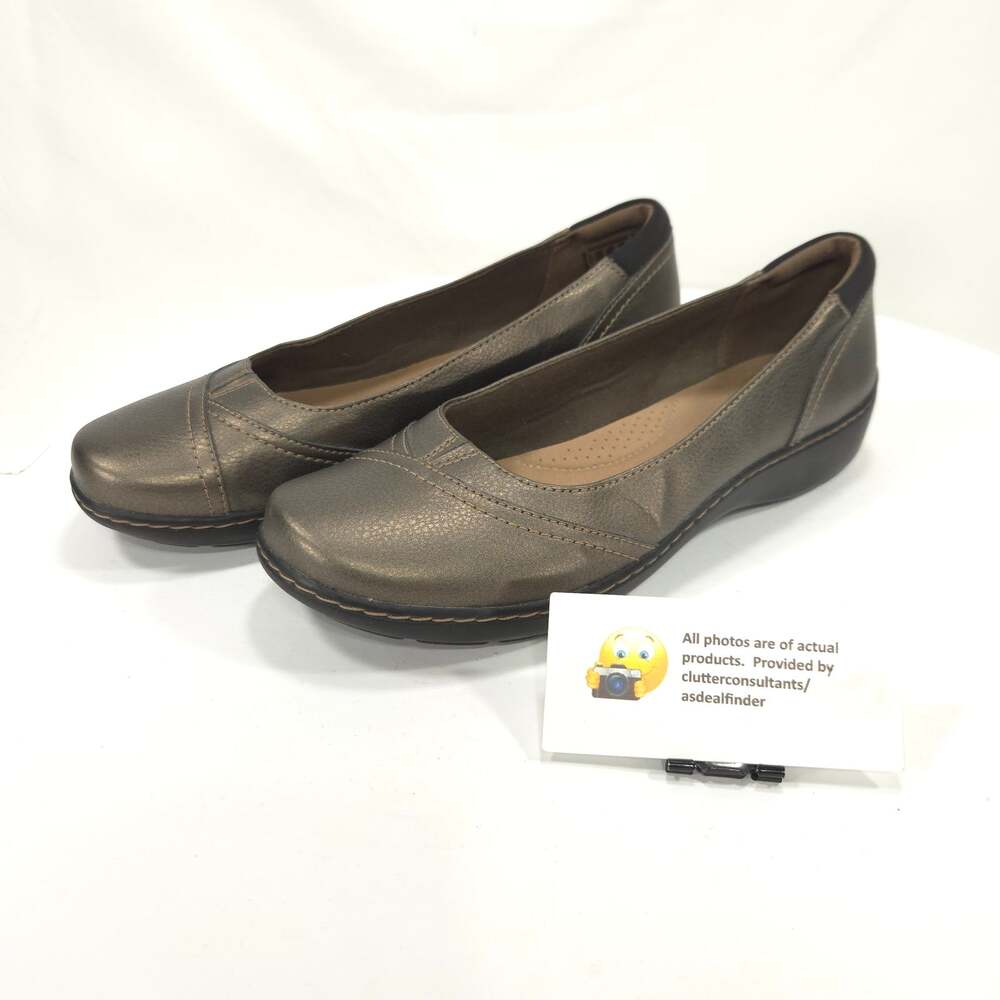 Collection by Clarks Casual Slip On Ballet Flat Womens Size 9 22545 Bronze
